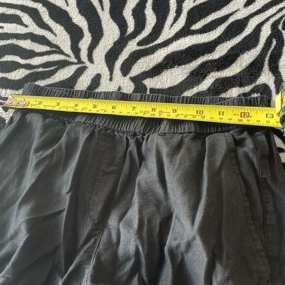 BCBGMaxAzaria loose light Cain black cargo jogger cuffed pants trousers - Picture 14 of 16